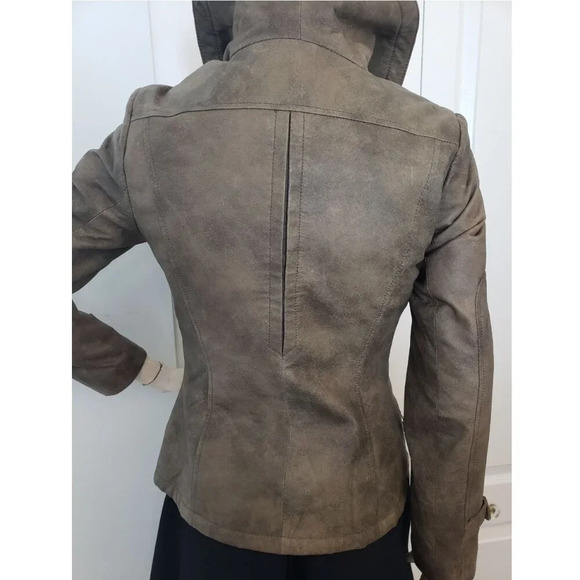 Danier  Leather Moto Jacket Sz XXS - Picture 10 of 14